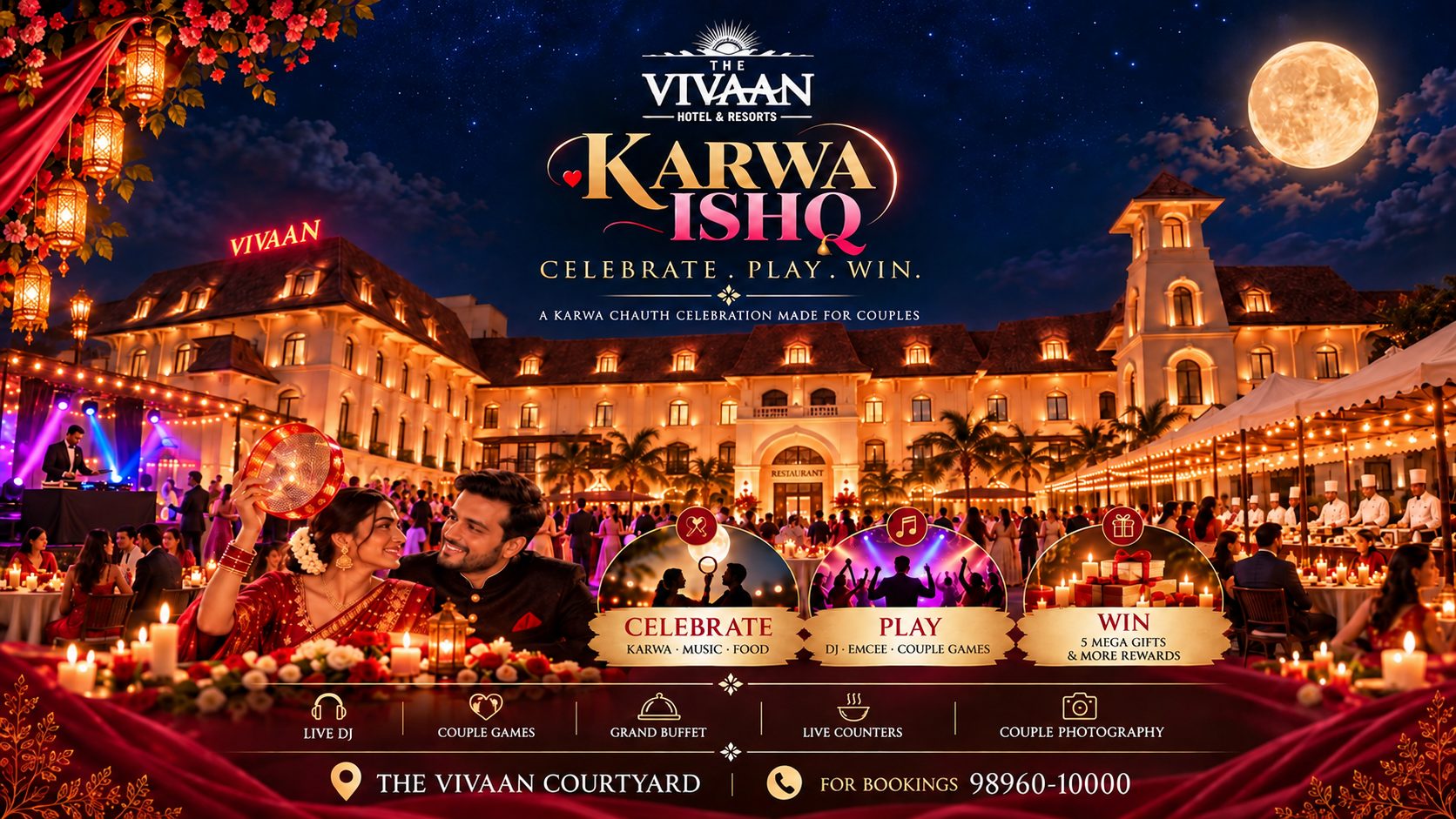 Best hotel in Karnal, Haryana, for Karwa Chauth celebration at The Vivaan Hotel & Resorts